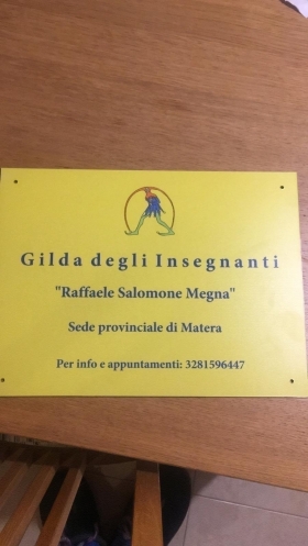 La sede GILDA di  Matera intestata a Raffaele - GILDA - Benevento